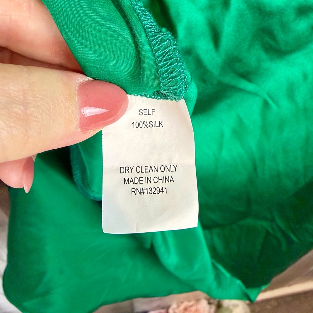 NWT Amanda Uprichard Queens Mini Dress in Dark Green Size Small. - Picture 7 of 12